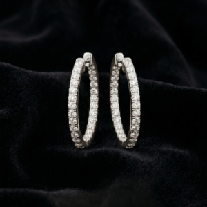 Classic Diamond Hoops