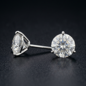 1 Carat Martini Diamond Studs