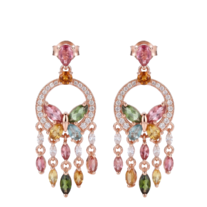 Long Colorful Drop Earrings