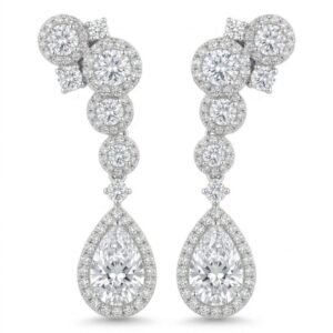 Sparkling Halo Earrings