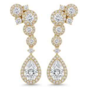 Sparkling Halo Earrings