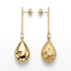 Satin Gold Bar Drop