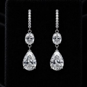 Diamond Drop Hoops