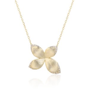 Frosted Flower Necklace