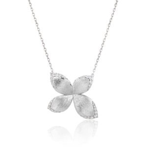 Frosted Flower Necklace