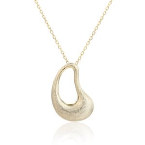 Brushed Gold Necklace