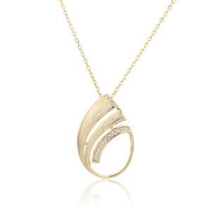 Brushed Spiral Necklace