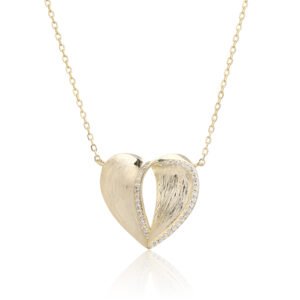 Frosted Heart Necklace