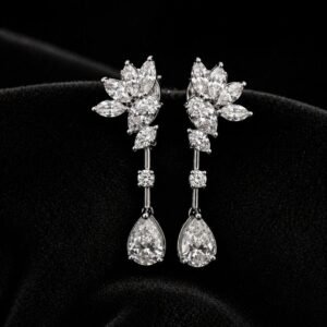 Celestial Tear Drop Diamond Earrings