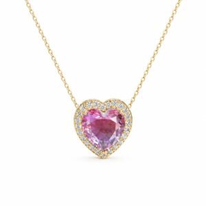 Rose Glow Heart Necklace