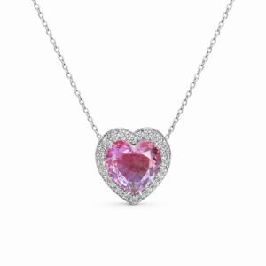 Rose Glow Heart Necklace