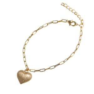 Paperclip Heart Bracelet