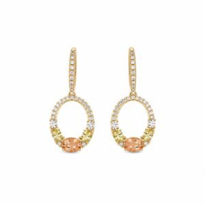 Golden Orchid Earrings