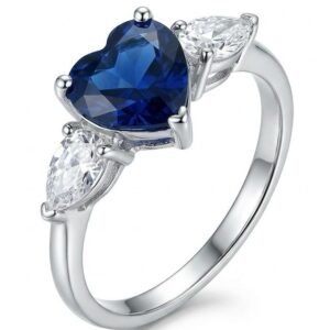 Blue Heart Ring